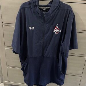 Under Armour Navy Baseball Hooded SS Pullover